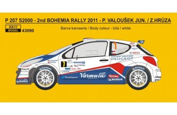 Decal - Peugeot 207 S2000 "Delimax" Bohemia Rally 2011